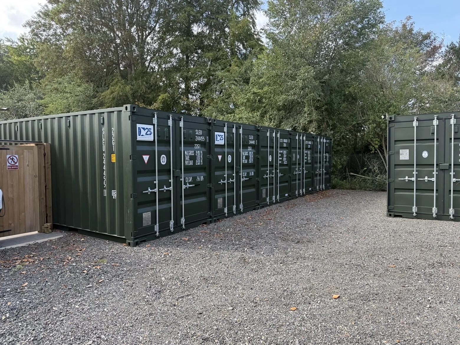 Secure steel storage containers at Morris Safe Storage Solutions in Newmarket